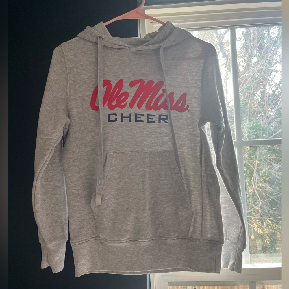 Ole Miss cheer hooded sweatshirt